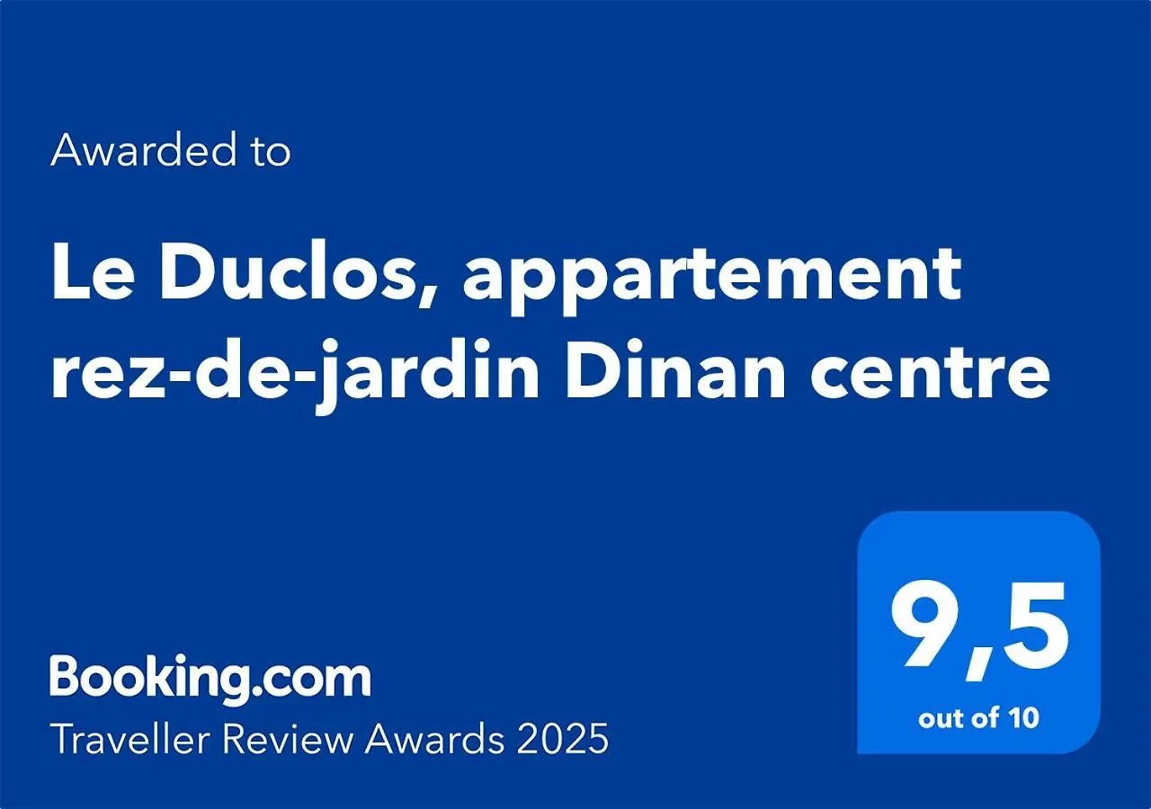 Le Duclos, Appartement Rez-De-Jardin Dinan Centre